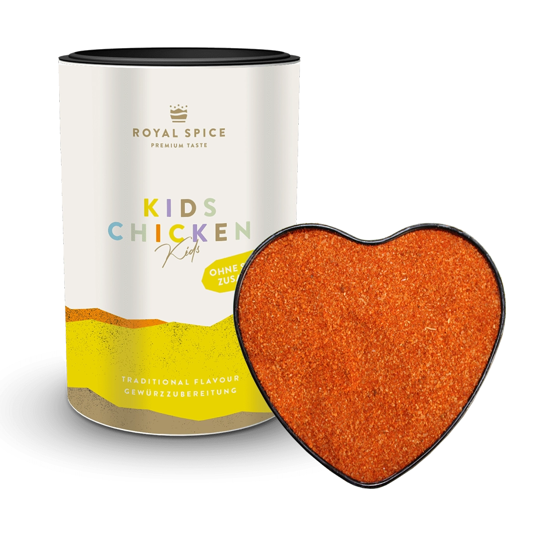Kids Chicken, Hähnchengewürz ohne Schärfe, 100g Dose
