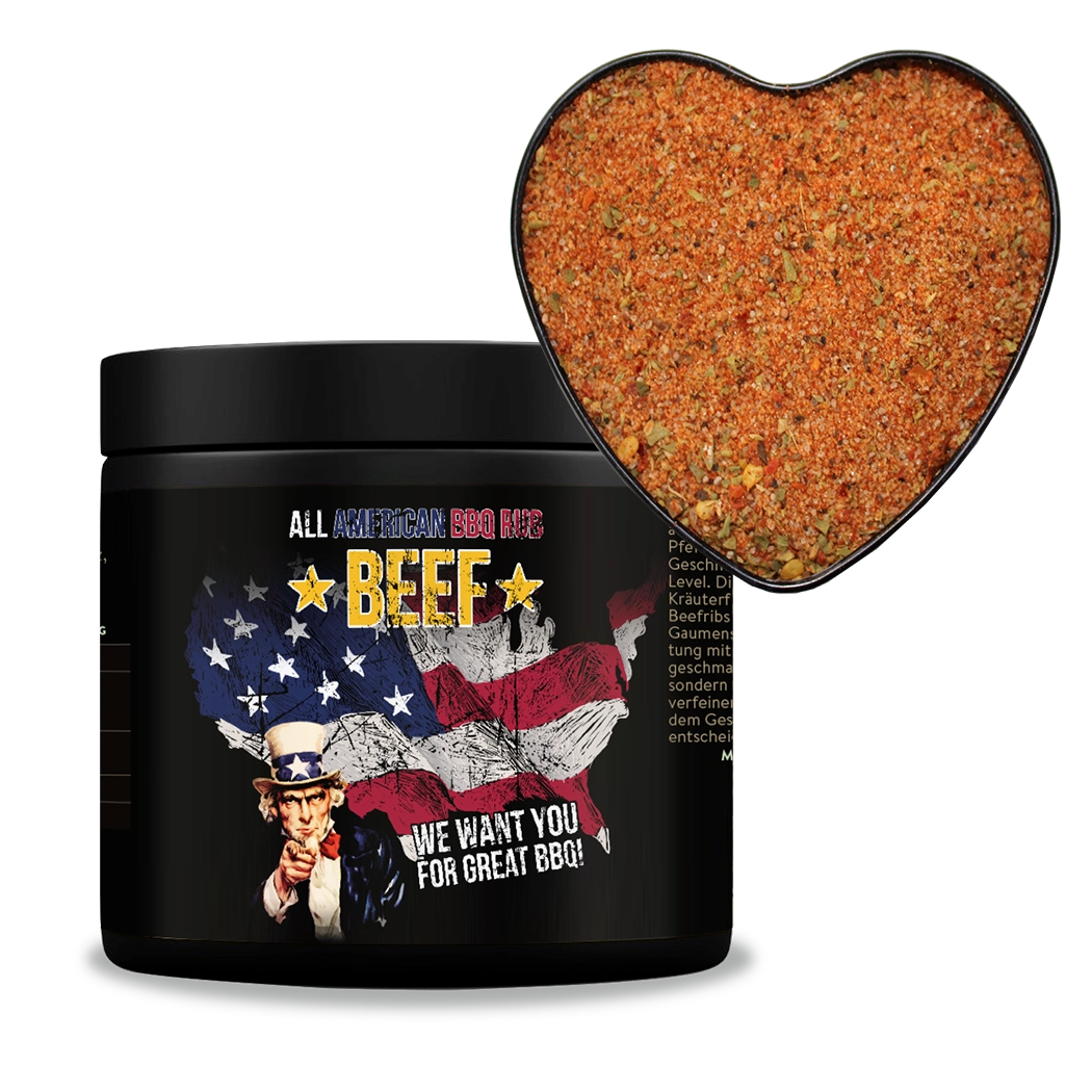 All American BBQ-Rub Beef Gewürzzubereitung, 350g Dose