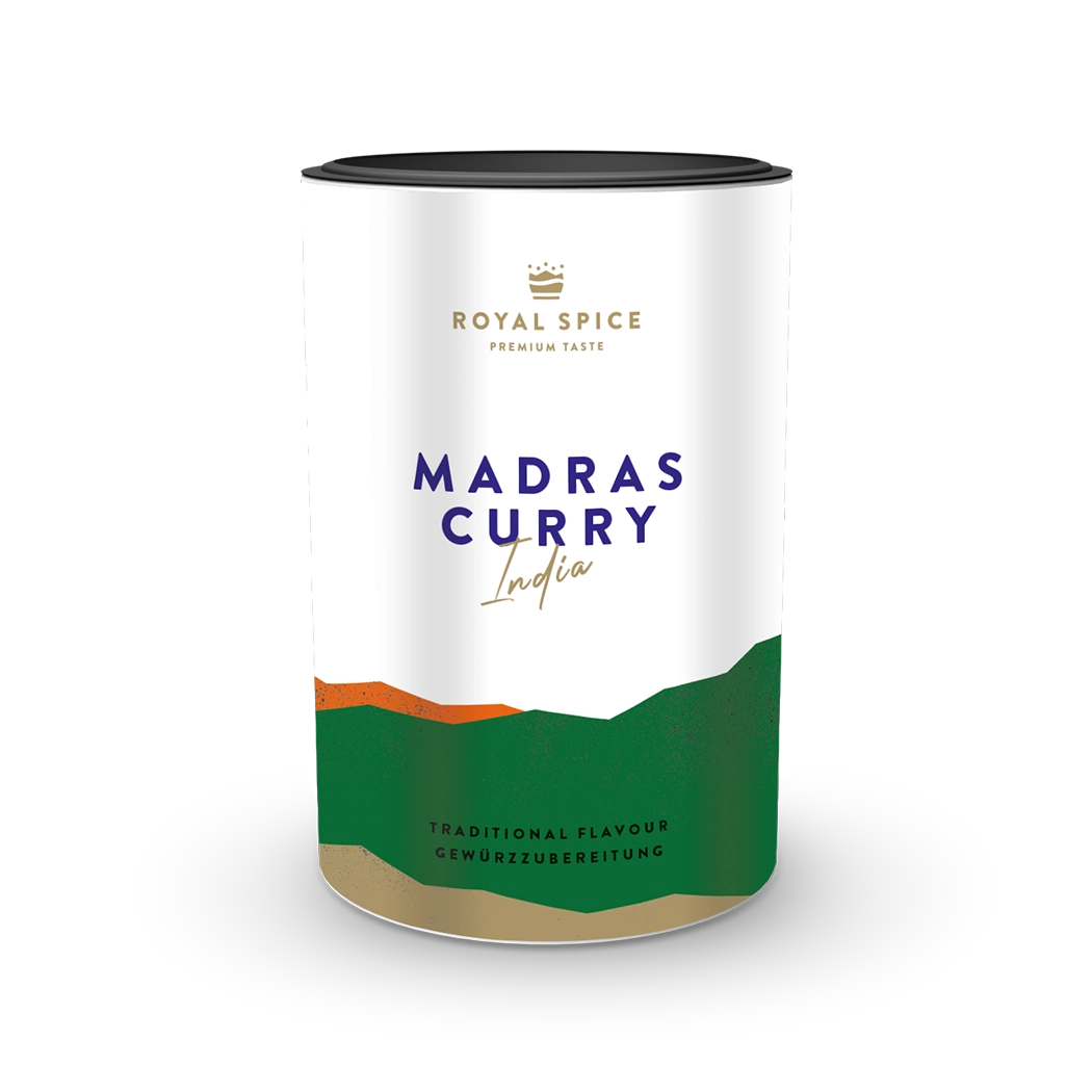 Madras Curry Gewürzmischung, 90g Dose