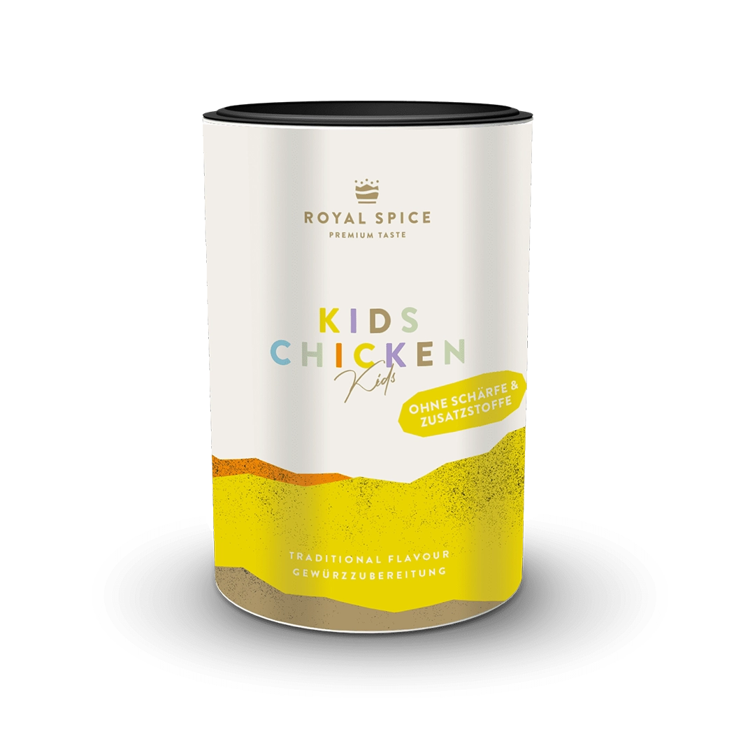 Kids Chicken, Hähnchengewürz ohne Schärfe, 100g Dose